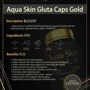 Aqua Skin Gluta Gold Capsules 90 Capsules
